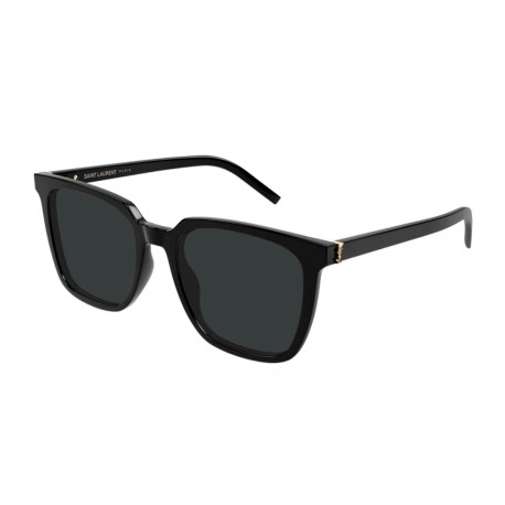 OKULARY PRZECIWSŁONECZNE SAINT LAURENT SLM146 SL M146 001 BLACK/BLACK r. 54