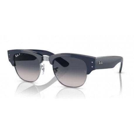 OKULARY PRZECIWSŁONECZNE RAY-BAN® RB0316S 1366/78 BLUE ON SILVER / BLUE GRADIENT POLARIZED MEGA CLUBMASTER r. 53