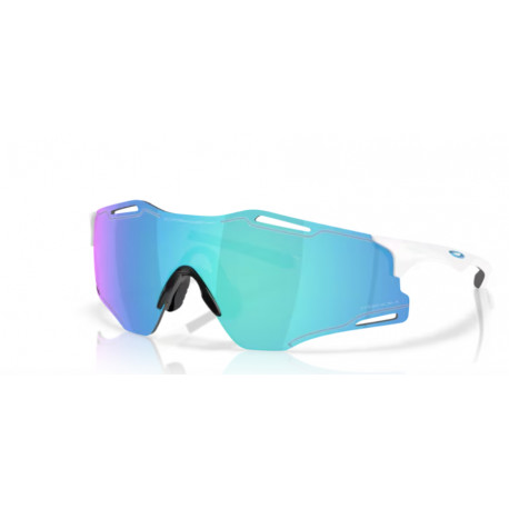 OKULARY OAKLEY® OO9512-02 CYBR ZERO POLISHED WHITE/PRIZM SAPPHIRE