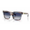 OKULARY PRZECIWSŁONECZNE DOLCE&GABBANA DG4498 DG 4498 3448/14 STRIPED BLUE/ GREY GRADIENT BLUE r. 55