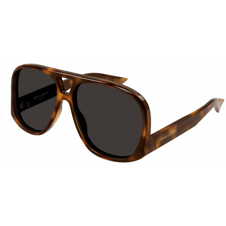 OKULARY PRZECIWSŁONECZNE SAINT LAURENT SL652/F 002 HAVANA / BLACK SOLACE r. 51