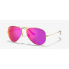 OKULARY PRZECIWSŁONECZNE RAY-BAN® RB3025CP RBCP 58 AVIATOR GOLD PLATED/CYCLAMEN FLASH POLARIZED REMIX r. 58