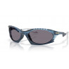 OKULARY OAKLEY® OO9437-09 PLANTARIS MATTE TRANSPARENT ABYSS/PRIZM GREY POLARIZED