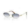 OKULARY PRZECIWSŁONECZNE MIU MIU MUA54S MU A54 ZVN80O PALE GOLD/CLEAR GRADIENT LIGHT BLUE r. 51