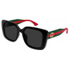 OKULARY PRZECIWSŁONECZNE GUCCI GG2118SA 001 BLACK GREEN/GREY r. 55