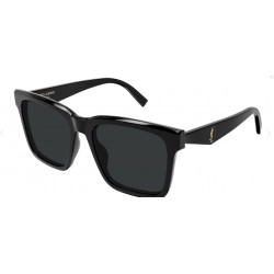 OKULARY PRZECIWSŁONECZNE SAINT LAURENT SLM170 SL M170 001 BLACK/BLACK r. 55