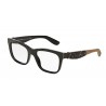 OKULARY KOREKCYJNE DOLCE&GABBANA DG3239 2998 BLACK/TEXTURE TISSUE r.52