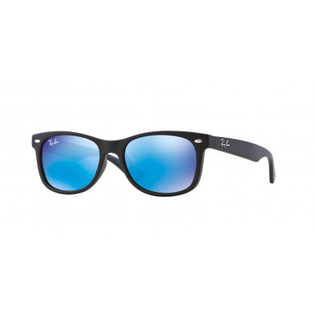 OKULARY PRZECIWSŁNECZNE RAY-BAN® RJ9052-S 7013/55 MATTE BLACK/BLUE MIRROR JUNIOR r.48