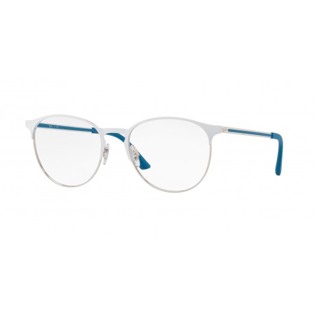 OKULARY RAY-BAN® RX6375 2948 SILVER TOP ON WHITE r.51
