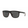 OKULARY PRZECIWSŁONECZNE RAY-BAN® RB4147 6171/87 MATTE BLACK ON RED TRANSPARENT/DARK GREY r.60