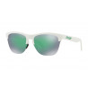OKULARY OAKLEY® OO9374-15 FROGSKINS LITE MATTE WHITE/PRIZM JADE IRIDIUM