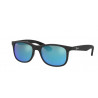 OKULARY PRZECIWSŁONECZNE RAY-BAN® RJ9062S 7013/55 MATTE BLACK ON BLACK/FLASH BLUE