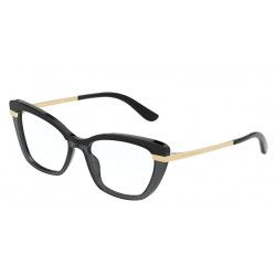 OKULARY KOREKCYJNE DOLCE&GABBANA DG3325 3246 TOP BLACK ON TRANSPARENT BLACK r.54