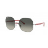 OKULARY PRZECIWSŁONECZNE RAY-BAN® RB8067 004/11 RED ON GUNMETAL/GREY GRADIENT DARK GREY r.57