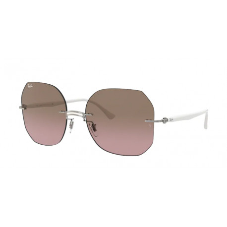 OKULARY PRZECIWSŁONECZNE RAY-BAN® RB8067 159/14 WHITE ON GREY/VIOLET GRADIENT BROWN r.57