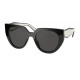 OKULARY PRZECIWSŁONECZNE PRADA EYEWEAR 14W 09Q-5S0 BLACK TALC DARK GREYr. 52