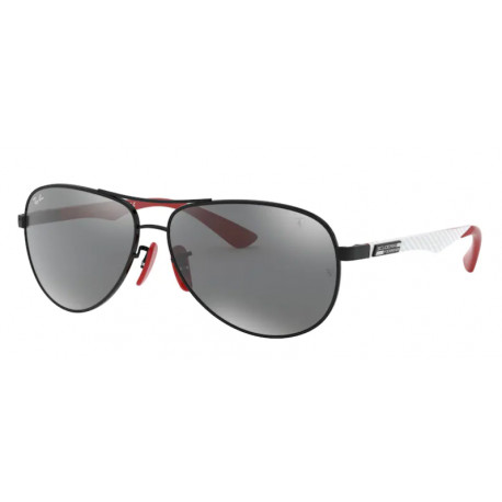 OKULARY PRZECIWSŁONECZNE RAY-BAN® RB8313M F009/6G BLACK/GREY MIRROR SILVER r. 61 FERRARI