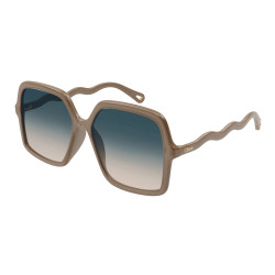 OKULARY PRZECIWSŁONECZNE CHLOE CH0086S 003 NUDE/GREEN GRADIENT r. 58