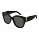 OKULARY PRZECIWSŁONECZNE SAINT LAURENT SL M95/F 001 BLACK/GREY r..56