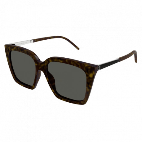 OKULARY PRZECIWSŁONECZNE SAINT LAURENT SL M100 HAVANA SILVER/GREY r.56