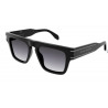 OKULARY PRZECIWSŁONECZNE ALEXANDER MCQUEEN AM 0397S 001 BLACK/GREY GRADIENT r.52