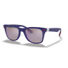 OKULARY PRZECIWSŁONECZNE RAY-BAN RB4195M F604/H0 MATTE DARK BLUE/GREY MIRROR BLUE POLARIZED r.52 FERRARI