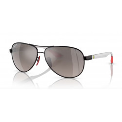 OKULARY PRZECIWSŁONECZNE RAY-BAN RB9331M F009/5J BLACK/GREY GRADIENT POLARIZED MIRROR r. 61