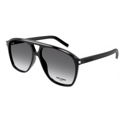 OKULARY PRZECIWSŁONECZNE SAINT LAURENT SL596 SL 596 BLACK/GREY GRADIENT DUNE r.58