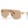 OKULARY PRZECISŁONECZNE MIU MIU MU 51ZS 5AK40D GOLD/ORANGE MIRROR INT SILVER r. 69