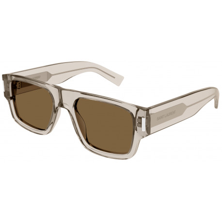 OKULARY PRZECIWSŁONECZNE SAINT LAURENT SL 659 SL659 004 BEIGE/BROWN