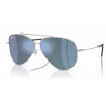OKULARY PRZECIWSŁONECZNE RAY-BAN AVIATOR REVERSE RBR0101S RB R0101S 003/30 9054/87 SILVER/GREEN MIRROR SILVER r. 62