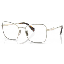 OKULARY KOREKCYJNE PRADA EYEWEAR PR 53ZV PR53ZV ZVN1O1 PALE GOLD r. 56