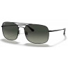 OKULARY PRZECIWSŁONECZNE RAY-BAN® RB3611 RB 3611 006/71 BLACK/GREY GRADIENT r. 60