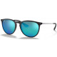 OKULARY PRZECIWSŁONECZNE RAY-BAN® RB4171 RB 4171 601/55 BLACK/BLUE FLASH ERIKA