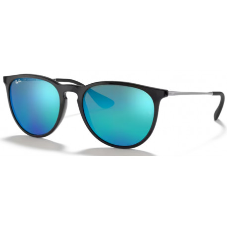 OKULARY PRZECIWSŁONECZNE RAY-BAN® RB4171 RB 4171 601/55 BLACK/BLUE FLASH ERIKA