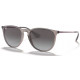 OKULARY PRZECIWSŁONECZNE RAY-BAN® RB4171 RB 4171 622/8G RUBBER BLACK/LIGHT GREY GRADIENT DARK GREY ERIKA r. 54