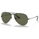 OKULARY PRZECIWSŁONECZNE RAY-BAN® RB3025 001/58 ARISTA/GREEN POLARIZED AVIATOR r. 62