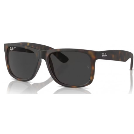 OKULARY PRZECIWSŁONECZNE RAY-BAN® RB4165 865/87 RUBBER BLACK/DARK BLUE POLARIZED JUSTIN r. 55