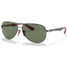 OKULARY PRZECIWSŁONECZNE RAY-BAN® RB8313M F00171 GUNMETAL/DARK GREEN FERRARI r. 61