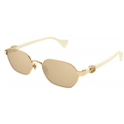 OKULARY PRZECIWSŁONECZNE GUCCI GG 1593S GG1593S 002 GOLD-IVORY/PINK r. 56