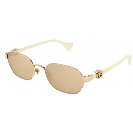 OKULARY PRZECIWSŁONECZNE GUCCI GG 1593S GG1593S 002 GOLD-IVORY/PINK r. 56