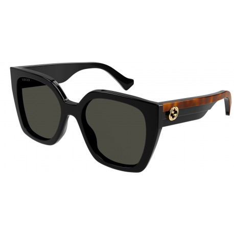 OKULARY PRZECIWSŁONECZNE GUCCI GG1300 GG 1300 001 BLACK HAVANA / GREY r. 55