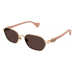 OKULARY PRZECIWSŁONECZNE GUCCI GG1593 GG 1593 003 GOLD PINK/VIOLET r.56