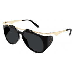 OKULARY PRZECIWSŁONECZNE SAINT LAURENT SLM137 SL M137 001 BLACK/BLACK AMELIA r. 55