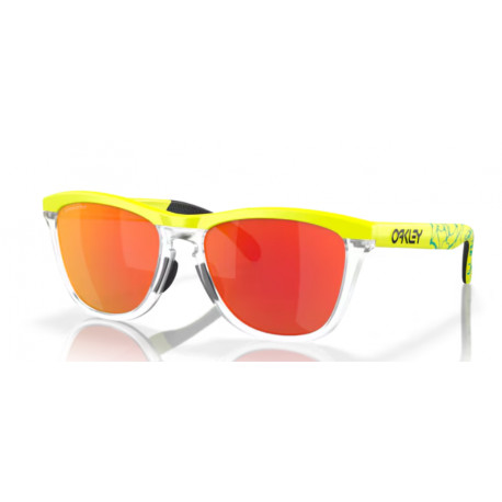 OKULARY OAKLEY® OO9284-15 FROGSKINS RANGE TENNIS BALL YELLOW / PRIZM RUBY INNER SPARK COLLECTION