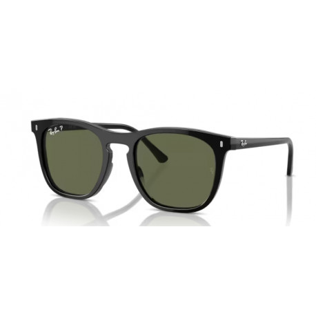 OKULARY PRZECIWSŁONECZNE RAY-BAN RB2210 901/58 BLACK GREEN POLARIZED r. 53