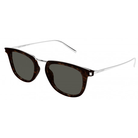 OKULARY PRZECIWSŁONECZNE SAINT LAURENT SL753 SL 753 002 HAVANA SILVER/GREY r. 50